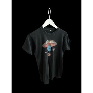 Vintage Boston Black Faded Tour Band Tshirt Sz Small No Size Tag Distressed